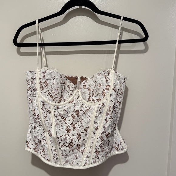 House of CB White Lace Corset Top - Picture 3 of 4